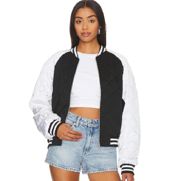 Satin Bomber Jacket - Picture 1 of 4